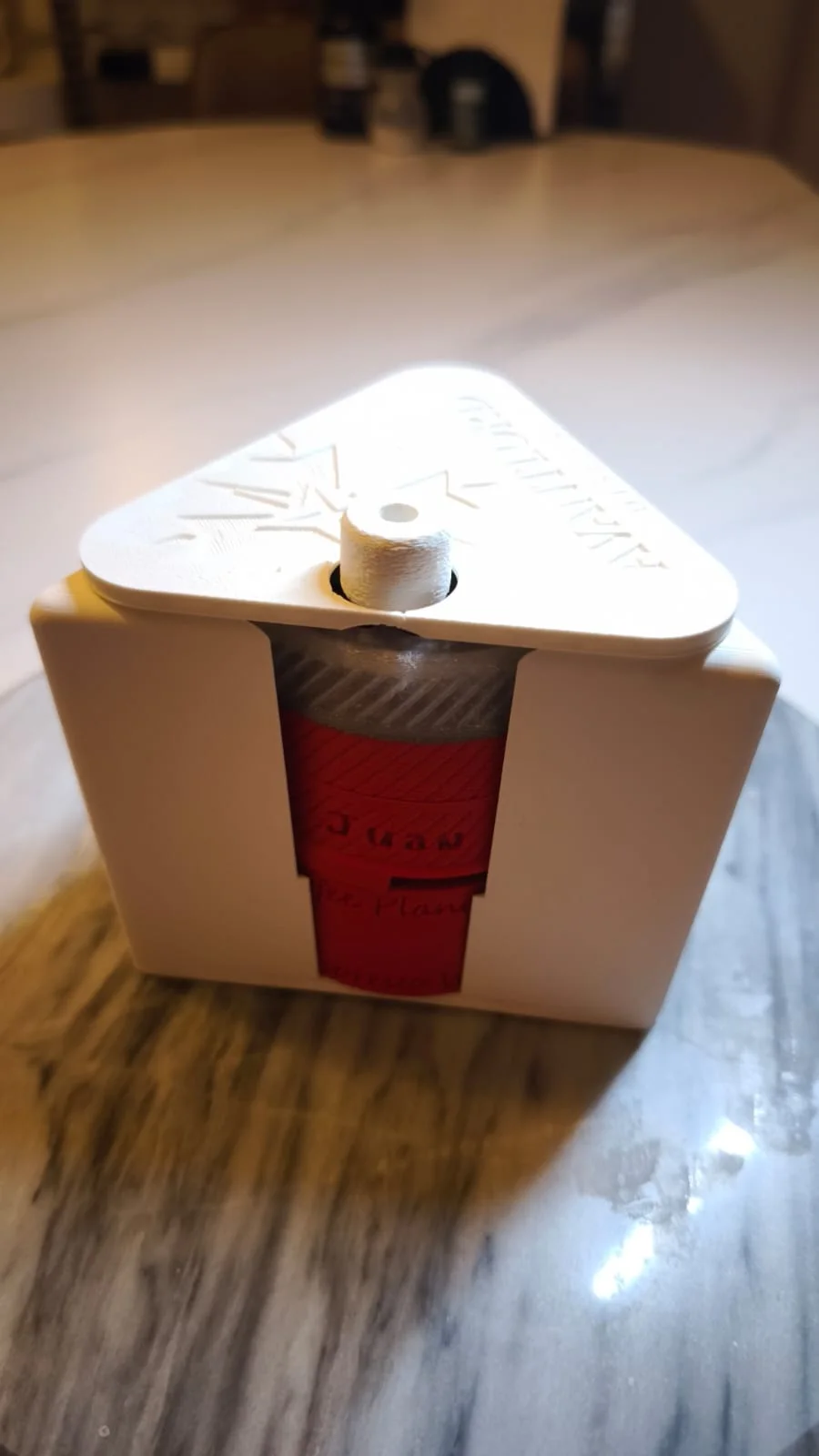 Front view of the Avantlord WDT tool and its cylindrical coffee-facing body.